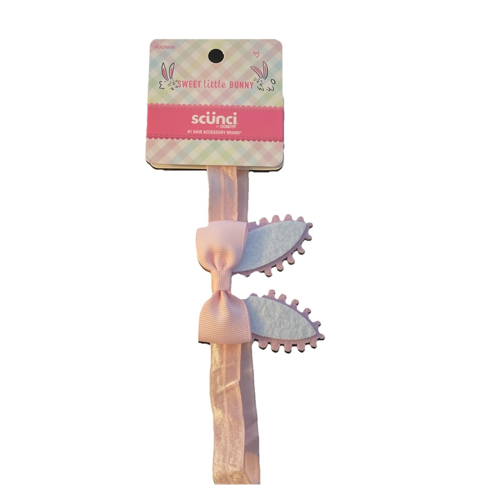 Scunci Sweet Little Bunny Pink Bunny Ears Headband Child